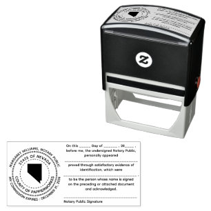 Nevada Notary Public Recognition Briefmarke Permastempel