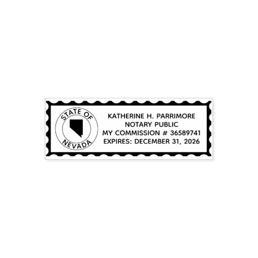 Nevada Notary Public Self Inking Kautschuk Briefma Permastempel (Design)