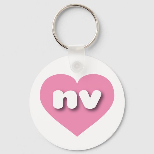 Nevada pink heart - I Liebe nv Schlüsselanhänger (Vorderseite)