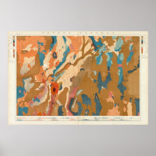 Nevada Plateau Geological Poster (Vorne)