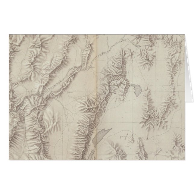 Nevada-Plateau topographisch (Vorderseite (Horizontal))