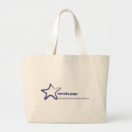 Nevada-Pop-Logo-Tasche Jumbo Stoffbeutel (Vorne)