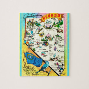 Nevada-Postkarte 8x10-Karten-Puzzle Puzzle