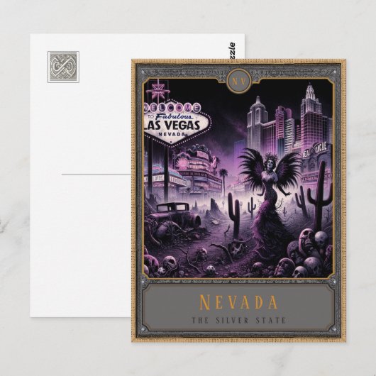Nevada | Postkarte Gothic Art (Vorne/Hinten)