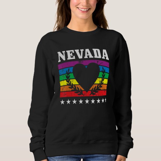 Nevada Pride Flag Pride Month LGBTQ Flag LGBT Comm Sweatshirt (Vorderseite)