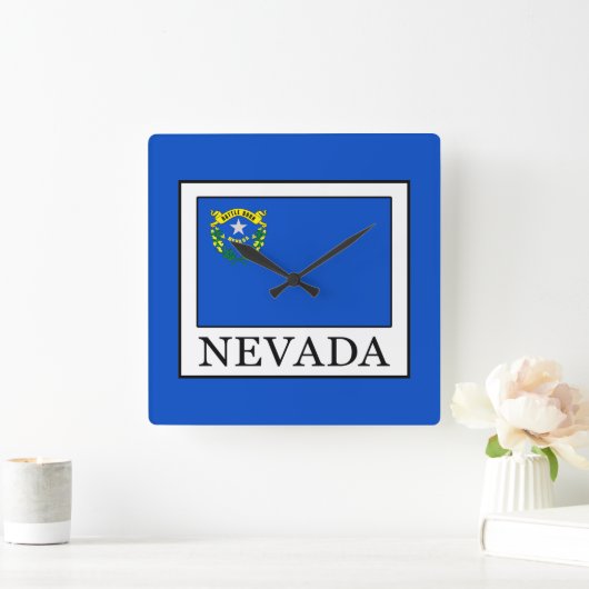 Nevada Quadratische Wanduhr (Zuhause)