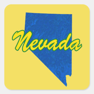 Nevada Quadratischer Aufkleber