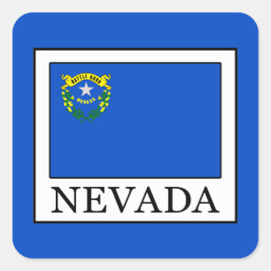 Nevada Quadratischer Aufkleber