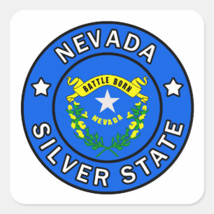 Nevada Quadratischer Aufkleber
