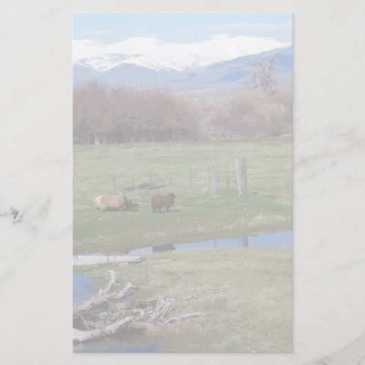 Nevada-Ranch-Landschaft Briefpapier (Vorderseite)