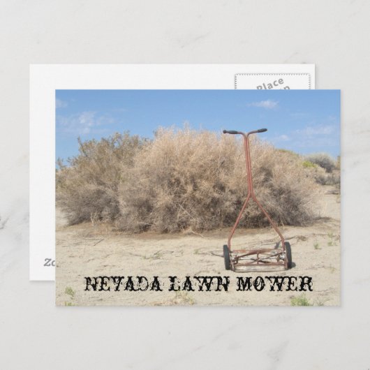 Nevada Rasenmäher Postkarte (Vorne/Hinten)
