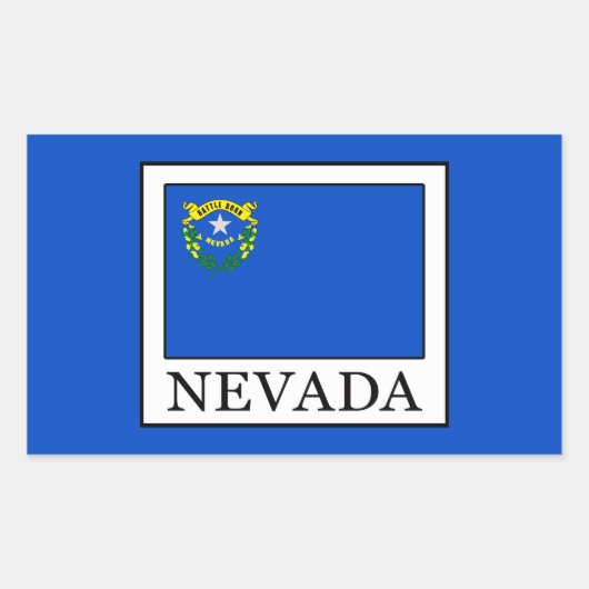 Nevada Rechteckiger Aufkleber (Vorderseite)
