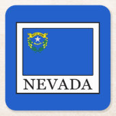 Nevada Rechteckiger Pappuntersetzer (Vorderseite)