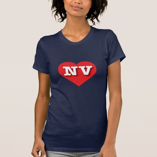 Nevada Red Heart - I Liebe NV T-Shirt (Vorderseite)