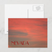 NEVADA Red Sky Postcard Postkarte (Vorne/Hinten)