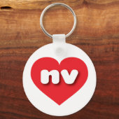 Nevada rotes Herz - I Liebe nv Schlüsselanhänger (Vorderseite)