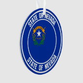 Nevada Round Emblem Ornament (Vorderseite)