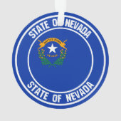 Nevada Round Emblem Ornament (Rückseite)