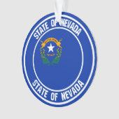 Nevada Round Emblem Ornament (Vorderseite)