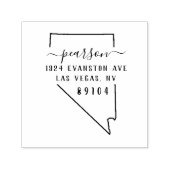 Nevada Rücksendeadresse Briefmarke Selbstfarbig Permastempel (Design)