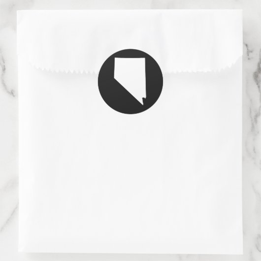 Nevada Runder Aufkleber (Tasche)
