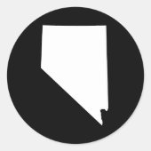 Nevada Runder Aufkleber (Vorderseite)