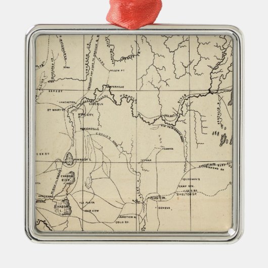 Nevada Silbernes Ornament (Vorne)