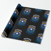 NEVADA SILBERSTAATSFLOGGE GESCHENKPAPIER (Ungerollt)