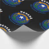 NEVADA SILBERSTAATSFLOGGE GESCHENKPAPIER (Ecke)