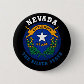NEVADA SILVER STAAT FLAG BUTTON (Vorderseite)