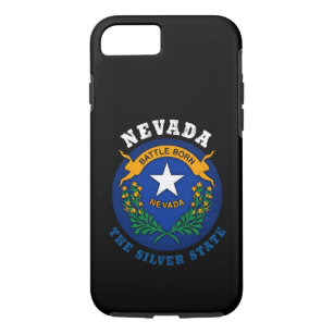 NEVADA SILVER STAAT FLAG Case-Mate iPhone HÜLLE
