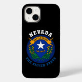NEVADA SILVER STAAT FLAG Case-Mate iPhone HÜLLE (Rückseite)