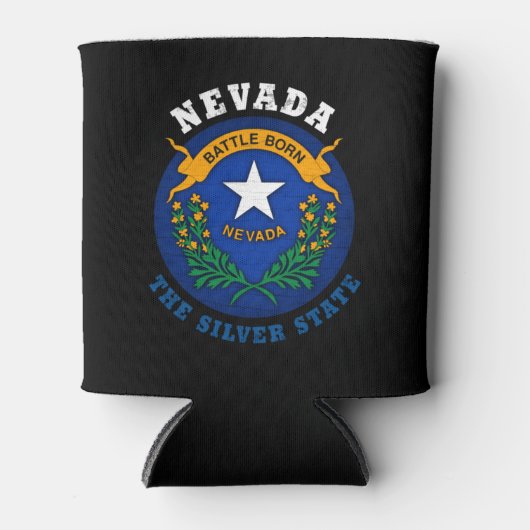 NEVADA SILVER STAAT FLAG DOSENKÜHLER (Vorderseite)