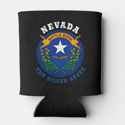NEVADA SILVER STAAT FLAG DOSENKÜHLER (Rückseite)