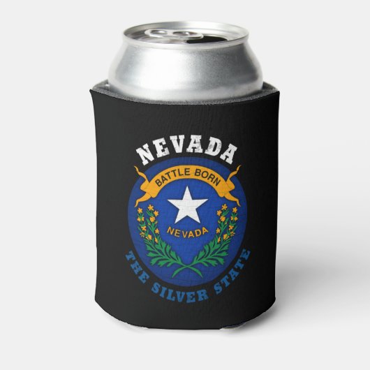NEVADA SILVER STAAT FLAG DOSENKÜHLER (Kanne Rückseite)