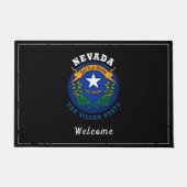 NEVADA SILVER STAAT FLAG FUßMATTE (Vorderseite)