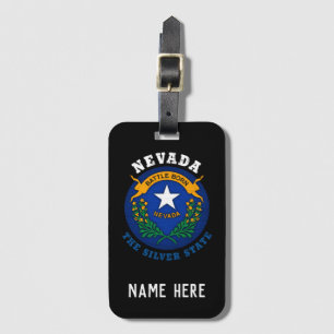 NEVADA SILVER STAAT FLAG GEPÄCKANHÄNGER