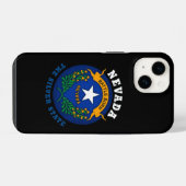 NEVADA SILVER STAAT FLAG iPhone HÜLLE (Rückseite (Horizontal))