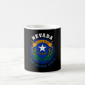 NEVADA SILVER STAAT FLAG KAFFEETASSE (Mittel)