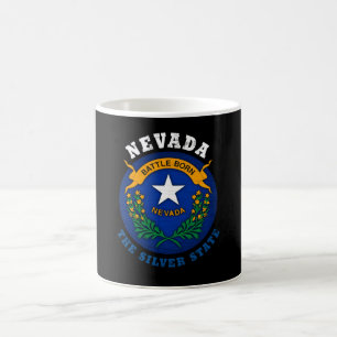 NEVADA SILVER STAAT FLAG KAFFEETASSE
