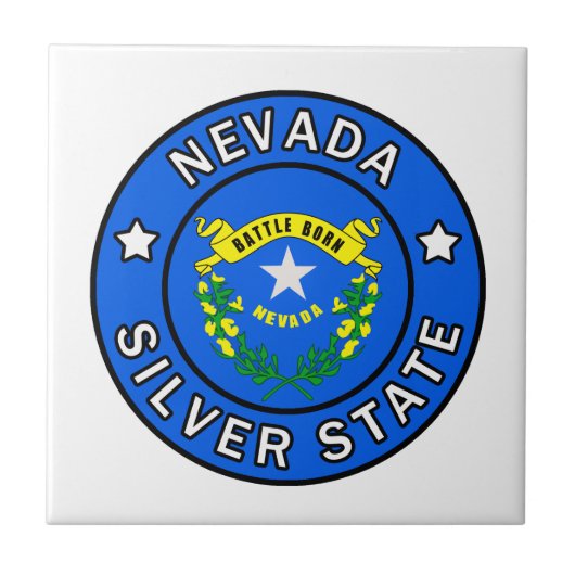 Nevada Silver Staat Fliese (Vorderseite)
