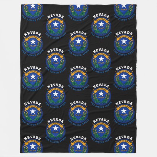 NEVADA SILVER STAATLICHES FLAG BEACH TOWEL FLEECEDECKE (Vorderseite)