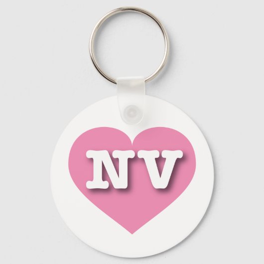 Nevada Solid Pink Heart - Große Liebe Schlüsselanhänger (Vorderseite)