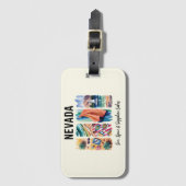 Nevada - Sonne, Gewürze und Saphir Gepäckanhänger (Vorderseite Vertikal)