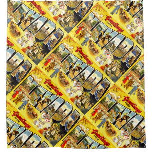 Nevada Souvenir Vintag Postcard Vegas Wedding Duschvorhang