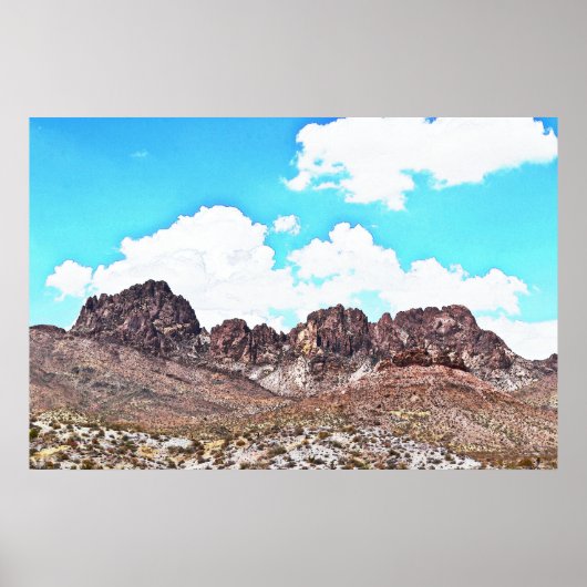 Nevada Spirit Mountains Landschaft Art Poster (Vorne)