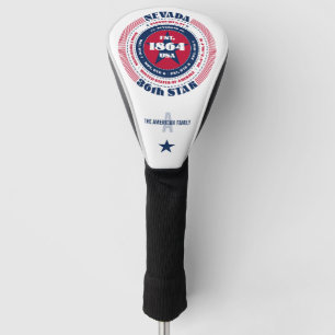 Nevada Staat Circle Custom Golf Head Cover Headcover