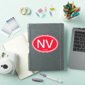 Nevada Staat Code Abkürzung NV Vinyl Car Aufkleber (iPad Hülle)