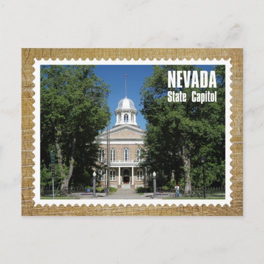 Nevada Staat Hauptstadt Gebäude, Carson City Postkarte (Vorderseite)