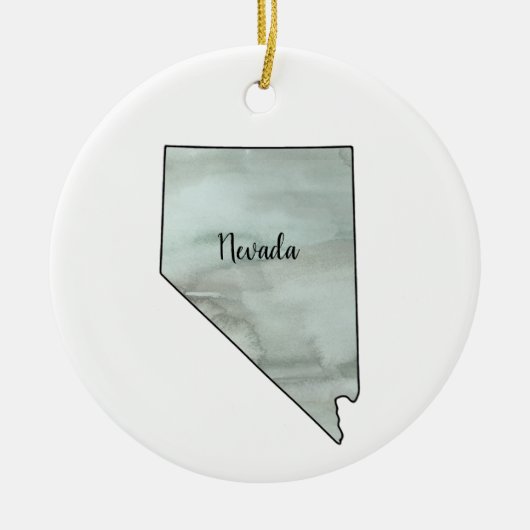 Nevada Staat Illustration Malerei Keramik Ornament (Vorne)